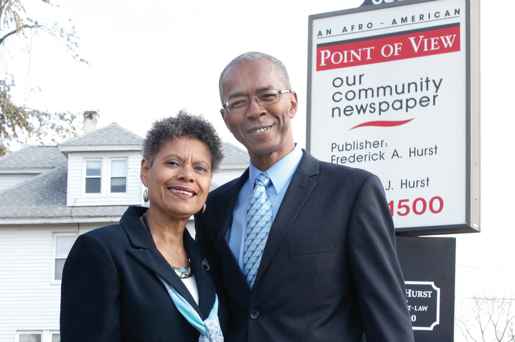 Attorneys Marjorie and Frederick Hurst, founding Editor and Publisher of the African American Point of View newspaper.